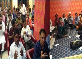 সেগুনবাগিচায় নৈশভোজ অনুষ্ঠানে সাংবাদিক রাজু’র পিতার মৃত্যু বার্ষিকীর দোয়া- মুনাজাত অনুষ্ঠিত।