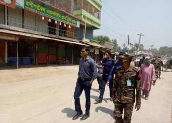 রাণীশংকৈলে সেনা টহল জোরদার