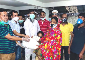 শাহজাদপুরের অসহায় মানুষের পাশে অনির্বাণ ক্লাব