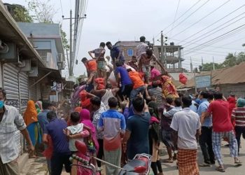 জামালপুরে ত্রান লুটের ঘটমায় মামলা, গ্রেপ্তার ৫