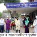 মোহনপুরে ৩ করোনা জয়ীদের ফুলেল শুভেচ্ছা