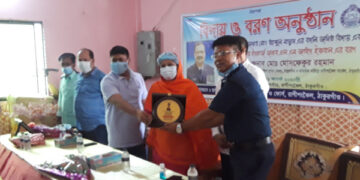 রাণীশংকৈল থানার ওসি’র বিদায় সংবর্ধনা ও নতুন ওসি’র বরণ