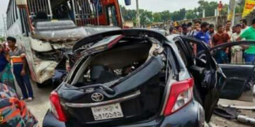 ভালুকায় বাস-প্রাইভেটকারের মুখোমুখি সংঘর্ষ, নিহত ৬