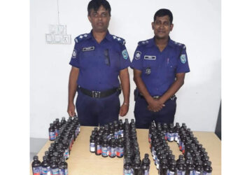 রাণীশংকৈলে ১৪০ বোতল ফেনসিডিল উদ্ধার