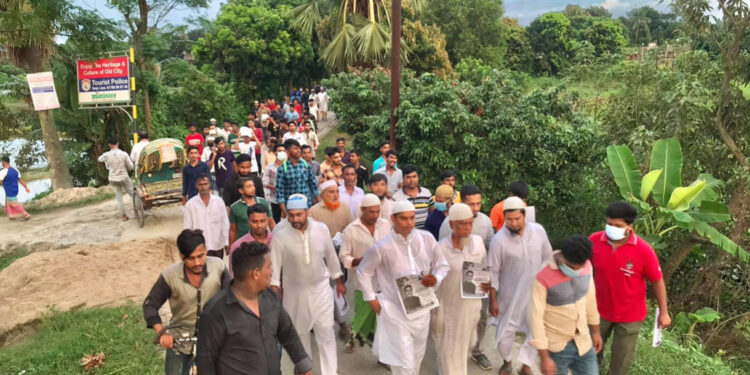 নির্বাচনী প্রচারণায় মেয়র প্রার্থী ইঞ্জিনিয়ার মোহাম্মদ হোসাইন