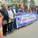 ঝালকাঠিতে মানবধিকার লংঘন প্রতিরোধে মানবন্ধন