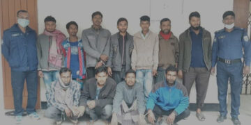 রাণীশংকৈল থানা পুলিশের রাতভর সাঁড়াশি অভিযানে আটক ১১