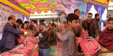 ঠাকুরগাঁওয়ে প্রতিবন্ধী শিশুদের মাঝে শিক্ষা উপকরণ ও শীতবস্ত্র বিতরণ