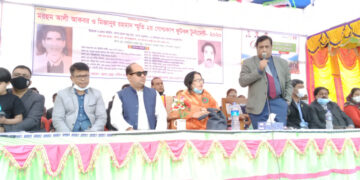 রাণীশংকৈলে দ্বিতীয়বারের মতো প্রয়াত দুই নেতার স্মরণে  গোল্ডকাপ ফুটবল শুরু