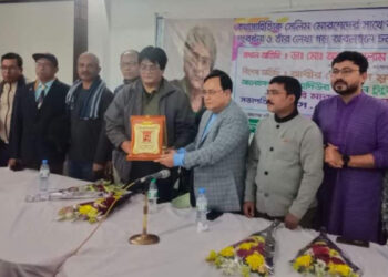যশোরে কথাসাহিত্যিক সেলিম মোরশেদের সংবর্ধনা