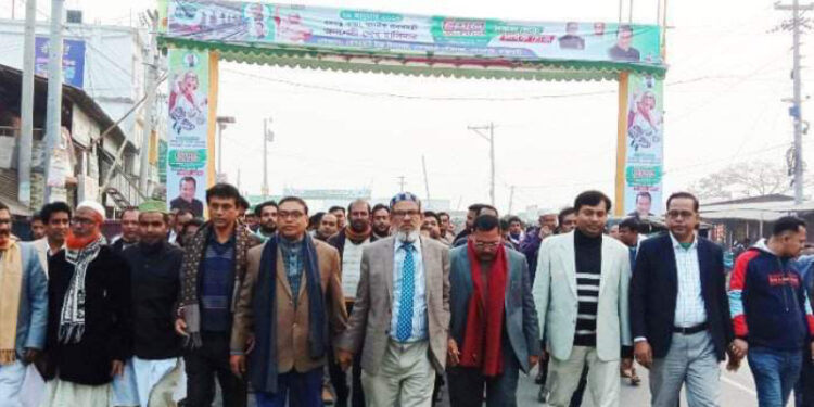 প্রধানমন্ত্রীর জনসভা সফল করার লক্ষ্যে কেশরহাট পৌর আওয়ামীলীগের প্রস্ততি সভা ও প্রচার মিছিল