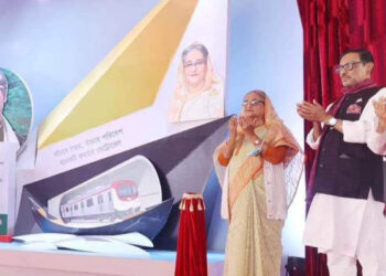 পাতালরেলের নির্মাণ কাজের   উদ্বোধন করলেন প্রধানমন্ত্রী