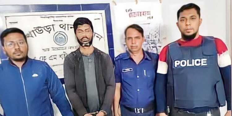 আখাউড়ার হত্যা   মামলার মৃত্যুদণ্ডপ্রাপ্ত আসামি ঢাকা থেকে গ্রেফতার