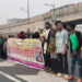 কাঁচপুরে সড়ক দুর্ঘটনায় আহত স্বামীর ক্ষতি পূরণ দাবিতে   সাবেক মহিলা সদস্যর মানববন্ধন