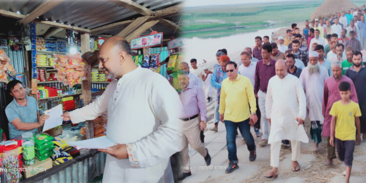 ইসলামপুরে জাতীয় পার্টির নেতা মোস্তফা আল মাহমুদের জনসংযোগ