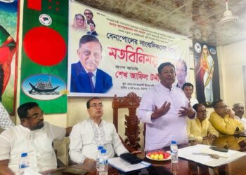 বেনাপোলে সাংবাদিকদের সাথে এমপি শেখ আফিল উদ্দীনের মতবিনিময় সভা অনুষ্টিত