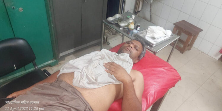 উপজেলা আওয়ামী লীগের সভাপতির নির্দেশে সাংবাদিক নাদিমের উপর হামলার অভিযোগ
