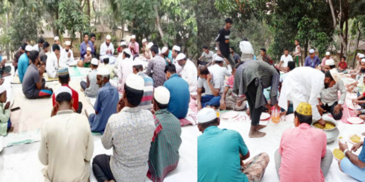 এমপি আয়েন উদ্দিন’র জন্য দোয়া   চেয়ে মিলাদ মাহফিল ও ইফতার