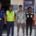 কাঁচপুরে   গণপরিবহনে চাঁদাবাজিকালে তিন চাঁদাবাজ গ্রেপ্তার