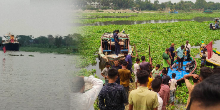 রূপগঞ্জে শীতলক্ষ্যা নদীতে জাহাজের ধাক্কায় যাত্রীবাহী নৌকা ডুবি, কিশোরী নিখোঁজ!