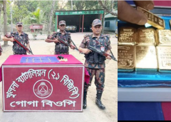 শার্শায় এক কোটি টাকার স্বর্ণ উদ্ধার করলো বিজিবি