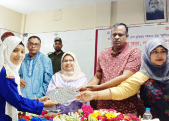 মোহনপুরে বঙ্গবন্ধুর জুলিও কুরি শান্তি পদক প্রাপ্তির ৫০ বছর উদযাপন