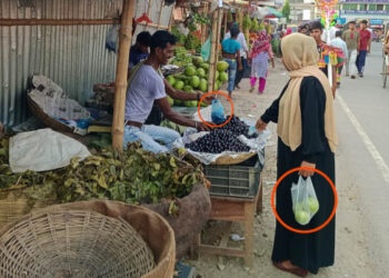 মানুষ আবার ফিরেছে পলিথিনের ব্যবহারে
