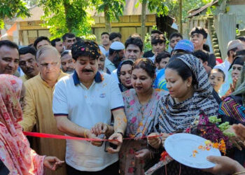 সোনারগাঁয়ে বৈদ্যের বাজার   ইউনিয়ন জাতীয় পার্টির কার্যালয় উদ্বোধন