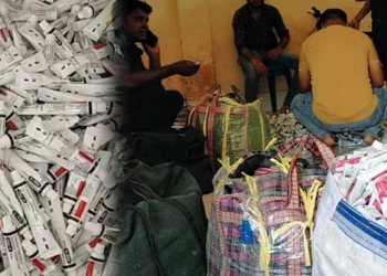 বেনাপোলে পুলিশের অভিযানে বিপুল পরিমান নিষিদ্ধ ভারতীয় প্রসাধনী উদ্ধার