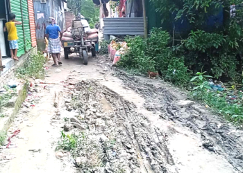 কাঁচপুরে কাশিপুর গ্রামের রাস্তার বেহাল দশা,ভোগান্তিতে এলাকাবাসী