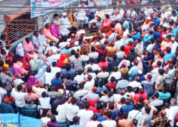 বেগম খালেদা জিয়ার মুক্তির দাবিতে জামালপুরে বিএনপির অনশন