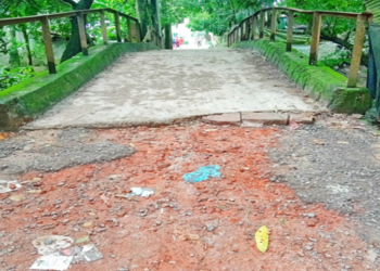 রাজাপুর টি এন্ড টির সংযোগ সড়কের বেহাল দশা