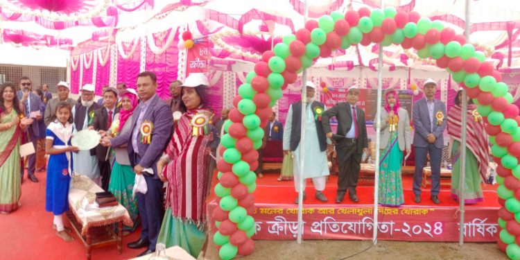 যশোর সরকারি বালিকা বিদ্যালয়ে বার্ষিক ক্রীড়া প্রতিযোগিতা ও পুরস্কার বিতরণী