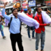 সীমান্ত হত্যা ও বিদেশী আগ্রাসন বন্ধের দাবীতে রাজশাহীতে প্রতীকী লাশের মিছিল