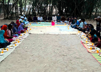 সুবিধাবঞ্চিত শিশুদের সাথে ইফতার করলো ইবির সিআরসি সংগঠন