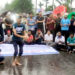 বৃষ্টির বাঁধা উপেক্ষা করে বশেমুরবিপ্রবিতে বাংলা ব্লকেড, পুলিশের শক্ত অবস্থান