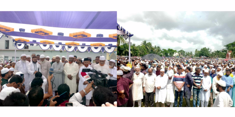 যশোর জেলা জামায়াত নেতা মাস্টার নুরুন্নবীর জানাজা ও দাফন সম্পন্ন