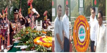 বীরশ্রেষ্ঠ নূর মোহাম্মদের শেখের সমাধিস্থলে শ্রদ্ধাঞ্জলি অর্পণ 