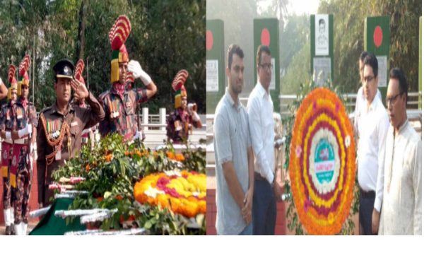 বীরশ্রেষ্ঠ নূর মোহাম্মদের শেখের সমাধিস্থলে শ্রদ্ধাঞ্জলি অর্পণ 