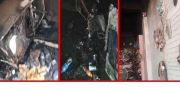 শার্শায় শর্ট সার্কিটের আগুনে দোকান পুড়ে ছাই
