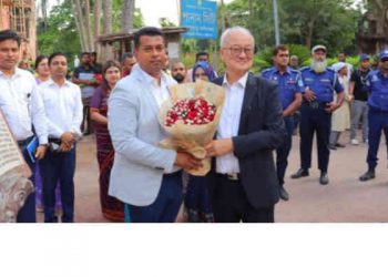 সোনারগাঁয়ের পানাম সিটি পরিদর্শনে সাউথ কোরিয়ার প্রতিনিধিদল