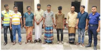 জামালপুরে ৭ জুয়ারিকে আটক করেছে পুলিশ