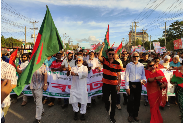 সোনারগাঁয়ে বিএনপির গণসমাবেশ ও র্যালী