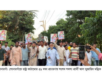 সোনারগাঁয়ে রাষ্ট্র কাঠামোর ৩১দফা প্রচারণা