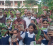 সোনারগাঁয়ে শিক্ষার্থীদের মাঝে গাছের চারা বিতরণ