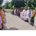 সোনারগাঁয়ে জলাবদ্ধতা নিরসনে পাঁচ গ্রামবাসীর মানববন্ধন