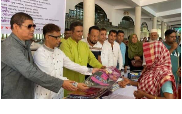 সোনারগাঁয়ে ইউসুফ আলী কল্যাণ তহবিলের উদ্যোগে হিন্দু সম্প্রদায়ের মাঝে শাড়ি ও লুঙ্গি বিতরণ