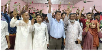 হাতীবান্ধায় বৈষম্যবিরোধী আন্দোলনের শিক্ষার্থী ছাত্রদলে যোগদান