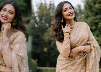 মায়ের শাড়িতে নস্টালজিক তাসনিয়া ফারিণ