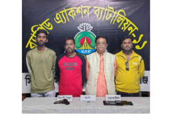 অস্ত্র কেনা ও মজুদ নিয়ে আলাপচারিতা- বিএনপি নেতা ৩ সহযোগীসহ গ্রেপ্তার